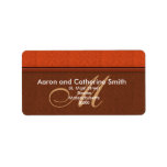 Customizable Damask Monogram Address Labels