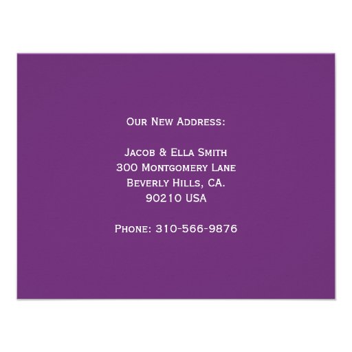 Customizable Damask Moving Announcement