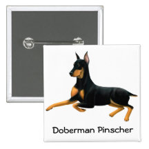 Customizable Doberman Pinscher Pin