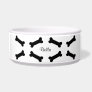 Customizable Dog Bones Dog Bowl
