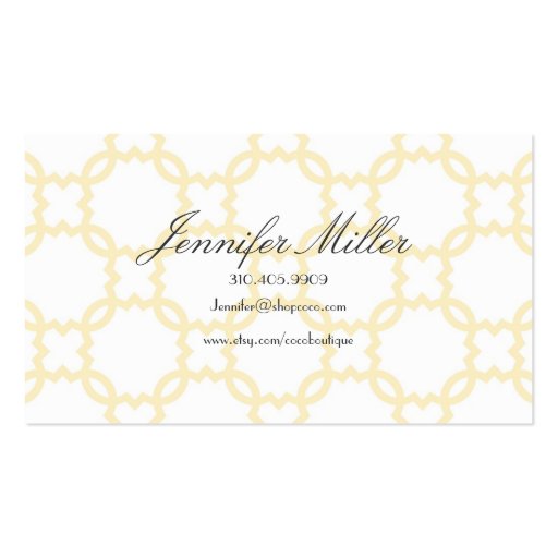 Customizable Double Sided Business Card (back side)