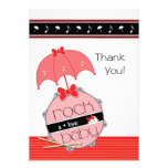 Customizable Drummer Baby Shower Thank You Custom Invitations