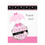 Customizable Drummer Baby Shower Thank You Personalized Invitations