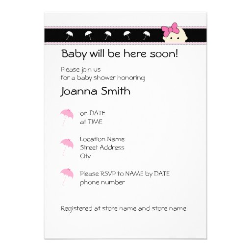 Customizable Drummer BabyShower invitation