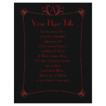 Customizable Elegant Border With Monogram flyers