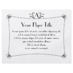 Customizable Elegant Border With Monogram flyers