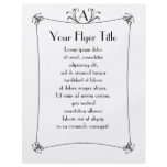 Customizable Elegant Border With Monogram flyers