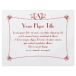 Customizable Elegant Border With Monogram flyers