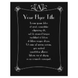 Customizable Elegant Border With Monogram flyers