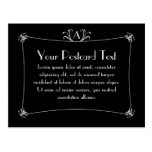 Customizable Elegant Border With Monogram Postcards