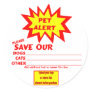 Customizable Emergency Pet Alert Stickers