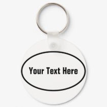 Customizable European Oval Key Chain keychains