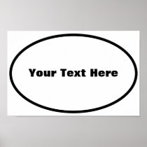 Customizable European Oval Poster