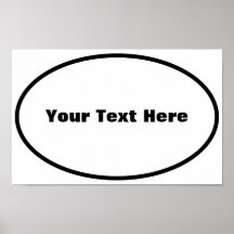 Customizable European Oval Poster
