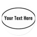 Customizable European Oval Sticker