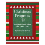 "Customizable Event: Christmas Program" flyers