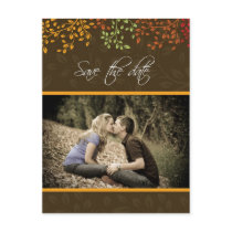 Customizable Fall Save the Date Wedding Invitation postcards by colourfuldesigns Customizable Fall Save the Date Wedding Invitation postcards