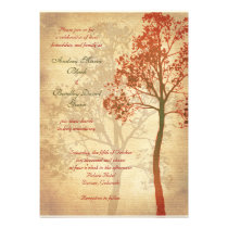 Customizable Fall Tree Wedding Invitation