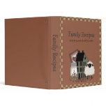 Customizable Family Recipe Cookbook Binder