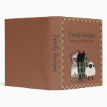 Customizable Family Recipe Cookbook Binder