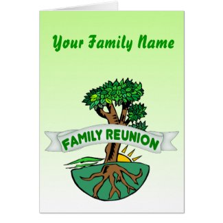 Customizable Family Reunion Card