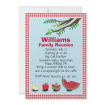 Customizable Family Reunion Picnic Announcements
