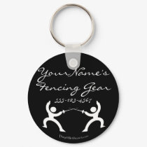 Customizable Fencing Gear bag tag keychains