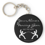 Customizable Fencing Gear bag tag keychains