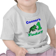 Customizable First Birthday Boy Froggy Shirt