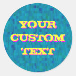 Customizable flashing text sticker