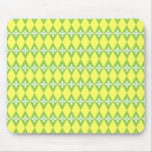 Customizable Floral Diamond Mouse Pad
