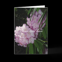 Customizable floral greeting card