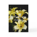 Customizable floral greeting card