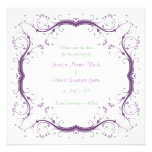 Customizable Floral Save the Date card Invitation