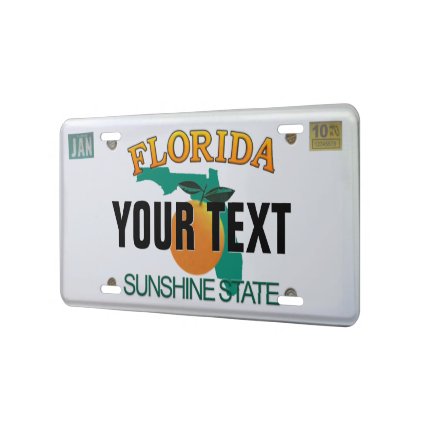 (Customizable) Florida License Plate