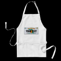 (Customizable) Florida License Plate aprons