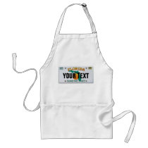 (Customizable) Florida License Plate Apron