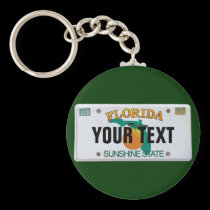 (Customizable) Florida License Plate keychains