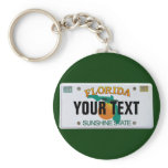 (Customizable) Florida License Plate Keychain