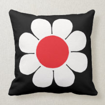 Customizable Flower Power Throw Pillow