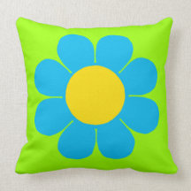 Customizable Flower Power Throw Pillows