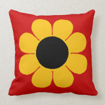Customizable Flower Power Throw Pillows