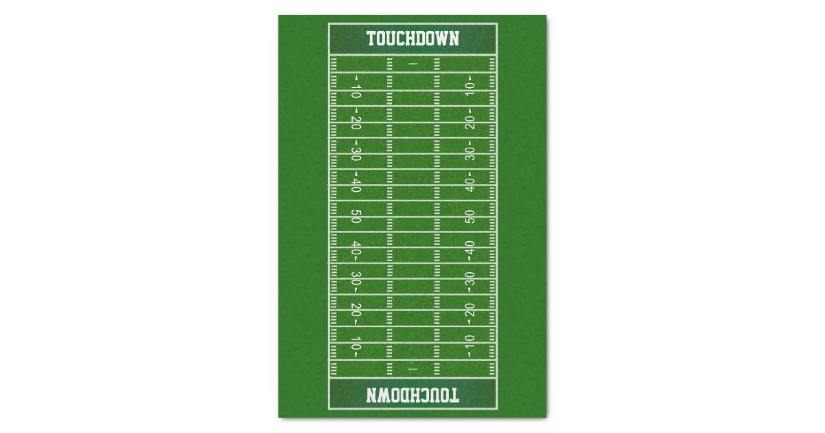 Customizable Football Field Gift Wrap Tissue Tissue Paper Zazzle