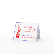 Customizable Fourth 4th of July Party invite cards