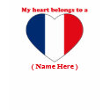Customizable France T-shirt by ValentinesDayTshirts Customizable France T-shirt