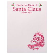 Customizable From the Desk of Santa Claus letterhead