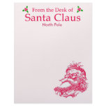 Customizable From the Desk of Santa Claus Personalized Letterhead