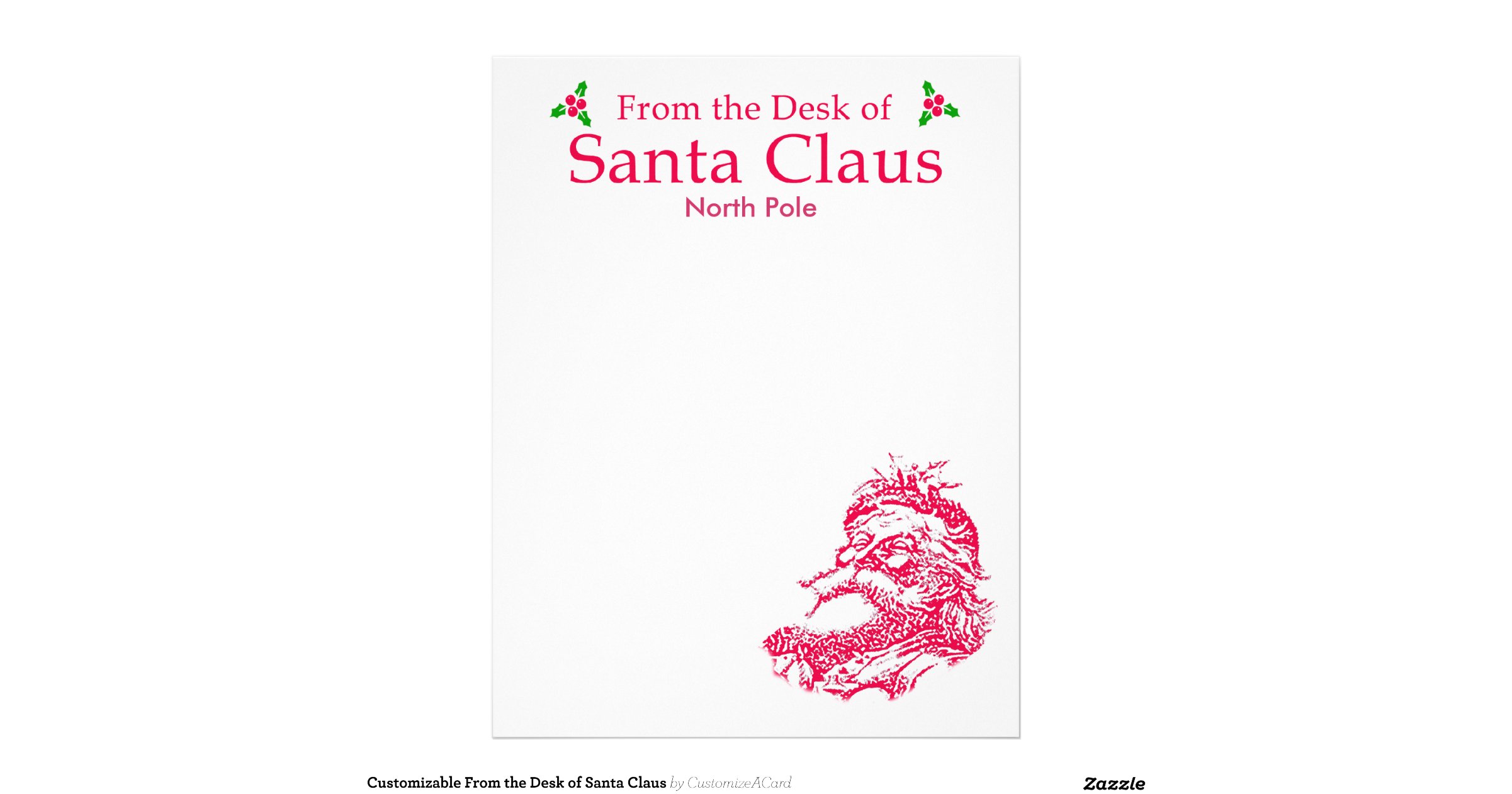 customizable-from-the-desk-of-santa-claus-letterhead