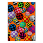 Customizable Fun & Colorful Balls Cards