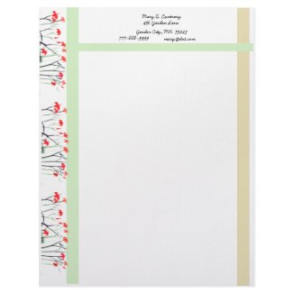 Customizable Garden Letterhead Template 2 letterhead